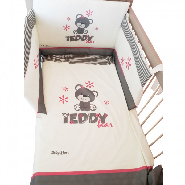 Baby Bedding Set of 4 Teddy Flower - image 3010-600x600 on https://www.bebestars.gr