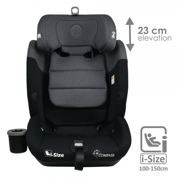 Car Seat Compass Isofix i-Size Steel Grey 935-186 - image 935-186-3-600x600 on https://www.bebestars.gr